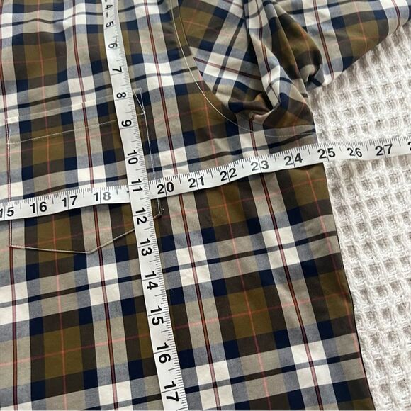 Lands End Men’s No Iron Traditional Fit Long Sleeve Plaid Shirt - Picture 8 of 16